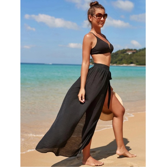 Black Sarong Skirt - Picture 3 of 13